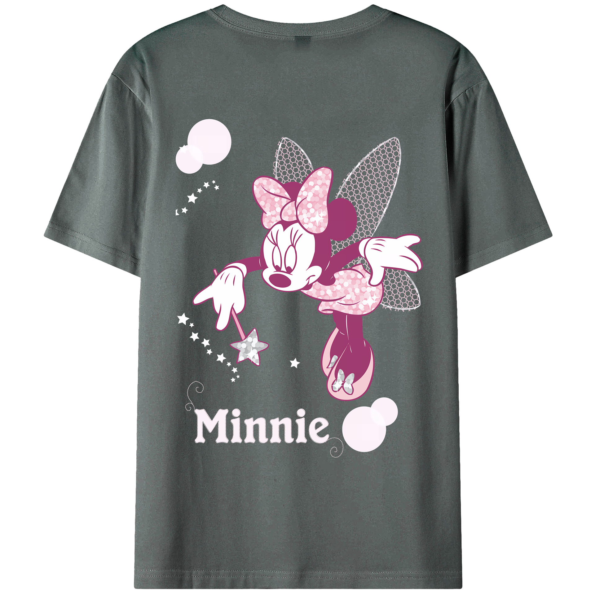 （画像用） ミッキーマウス Mickey Mouse 綿100％ メンズ半袖Tシャツ（バックプリント） 通気性